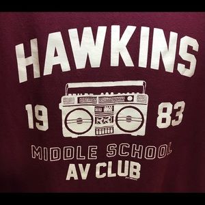 3/$15 Gildan Heavy Cotton Stranger Things Hawkins AV Club T-Shirt
